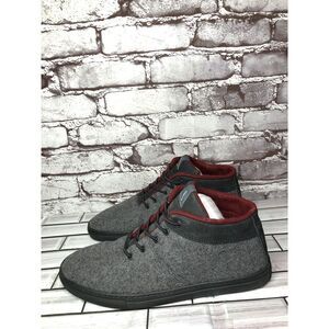 Baabuk Sky Wooler Gray High Top Wool Fabric Sneakers Shoes Men Sz 42EU/9M US